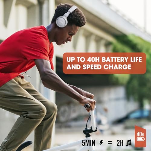 JBL Tune 510BT – Casque Bluetooth Supra-Auriculaire avec Son Pure Bass et Autonomie 40h