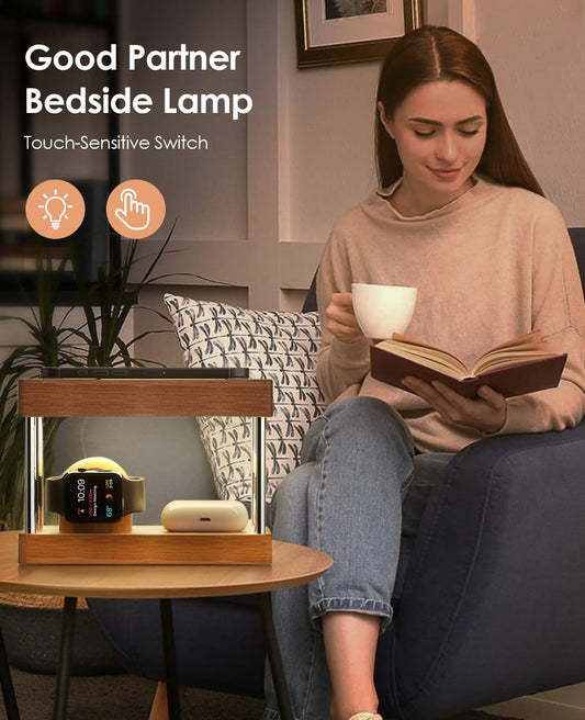 Station de Charge pour Plusieurs appareils, Alltripal en Bambou 7 Ports, Station de Charge 50 W, Chargeur USB, Chargeur Rapide, Organisateur Compatible avec téléphone Portable (Station de Charge pour