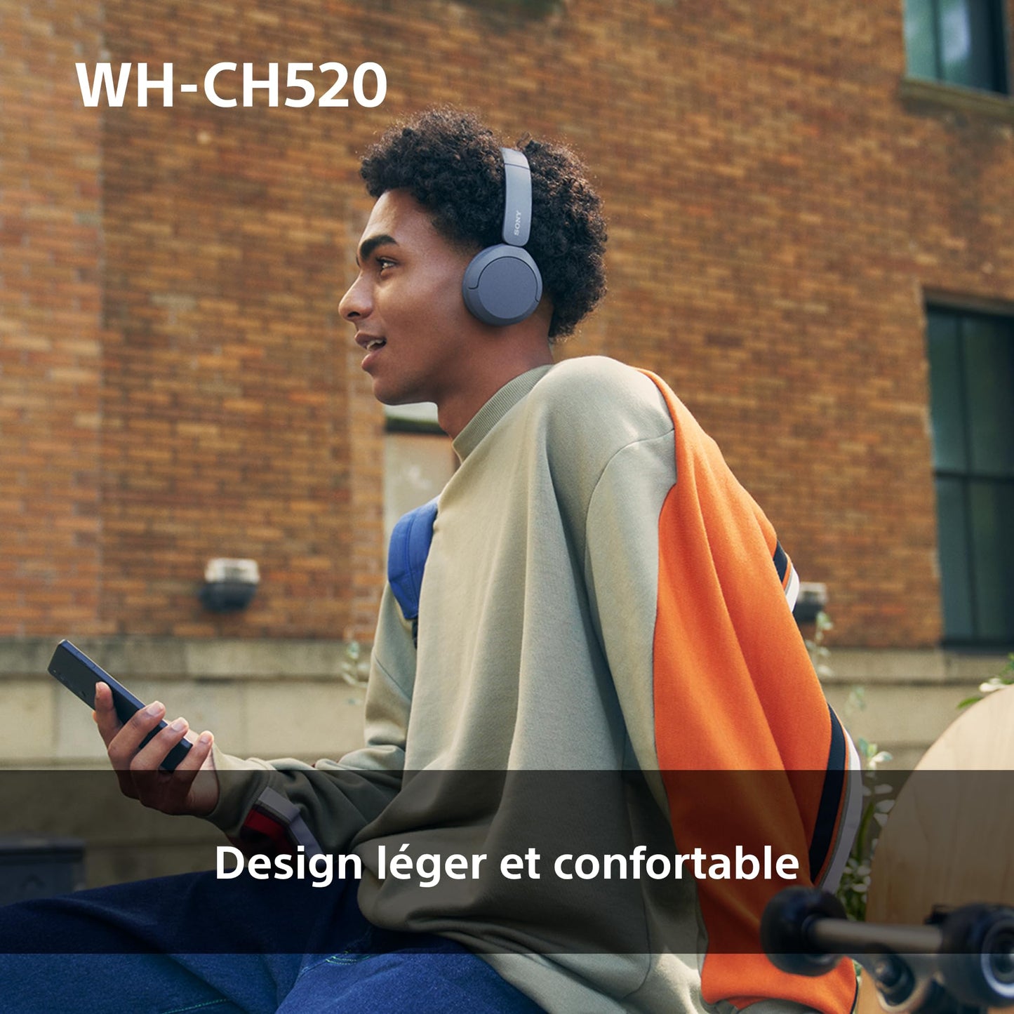 Sony WH-CH520 – Casque Bluetooth Supra-Auriculaire avec Autonomie de 50h et Connexion Multipoint