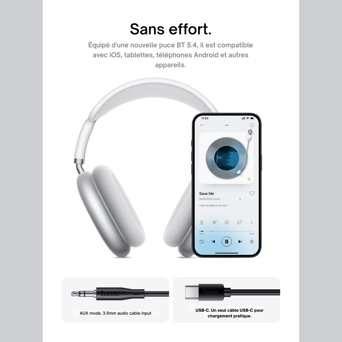 Casque Bluetooth KZ 7.1 - Son Immersif & Design Futuriste