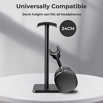 Support de Casque Alyvisun – Base Lestée, Hauteur 24 cm, Montage Sans Outils