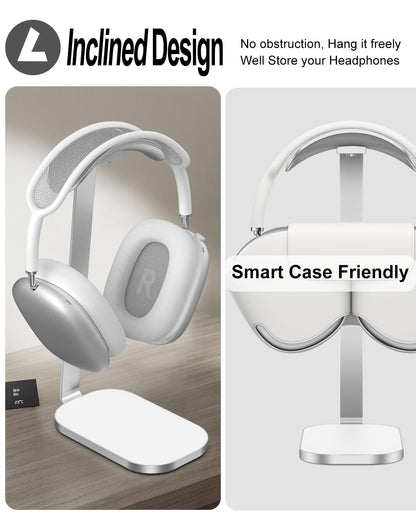 Support de Casque VICHYIE – Aluminium, Base Lestée, Design Incliné, Compatible AirPods Max