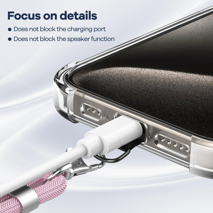 Cordon Téléphone Caslord – Lanière Universelle 1,6 m avec 2 Patchs Durables
