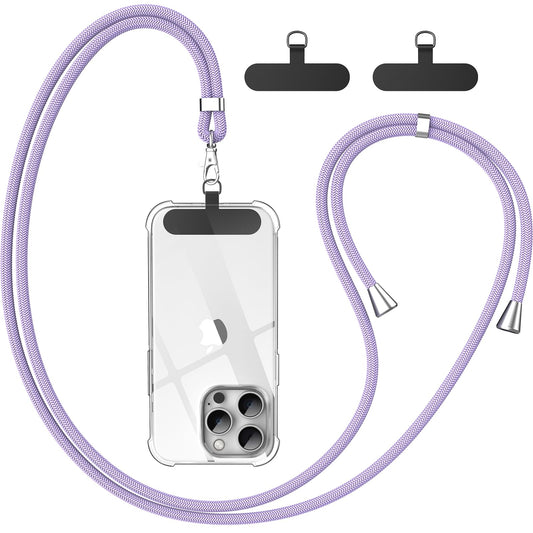 Cordon Téléphone Caslord – Lanière Universelle 1,6 m avec 2 Patchs Durables