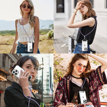 Cordon Téléphone Caslord – Lanière Universelle 1,6 m avec 2 Patchs Durables